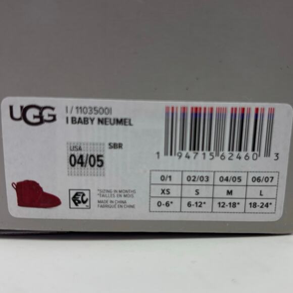 UGG “Baby Neumel” Toddler Boots Size 4/5 12-18mnths - Picture 12 of 12